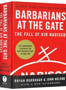 进口原版 Barbarians at the Gate 门口的野蛮人 英文原版 华尔街商战纪实 英文版Bryan Burrough;John Helyar 美国商学院教材