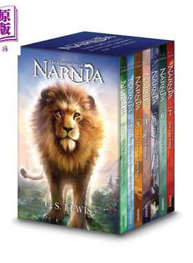 进口原版 *纳尼亚传奇全套盒装 第1至第7册 奇幻冒险系列 官方版 Chronicles of Narnia Box Set 英文原版 CS Lewis   Harper Coll