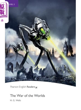 进口原版 *Pearson English readers 世界大战The War of the Worlds 培生英语分级读物5级 高中 蓝思值930L中心词2   Pearson Edu