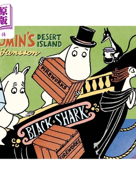 进口原版 *Moomin s Desert Island comic strips 桥梁漫画书 姆明的荒岛 英文原版小初文学 进口漫画图画故事书 图   Drawn and Q