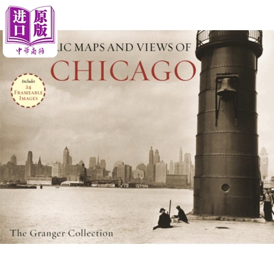 进口原版 *芝加哥历史地图与景观 Historic Maps and Views of Chicago 英文原版 Granger Collection 人文社科 美   Black Dog &