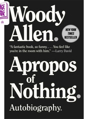 进口原版 *一事无成 伍迪艾伦自传 Apropos of Nothing Autobiography 英文原版 Woody Allen 美国电影大师   Simon & Schuster