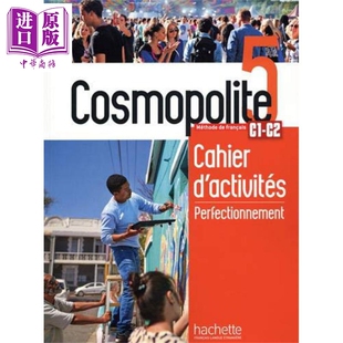 进口原版 *成人法语教材 Cosmopolite 5 学生练习册 音频 法文原版 Cosmopolite Niveau 5 Cahier d activite Mathi   Hachette