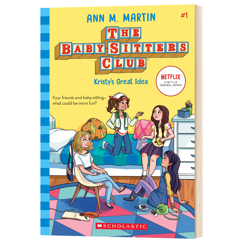进口原版 保姆俱乐部小说1 Kristy's Great Idea The Baby Sitters Club 1 英文原版 英文版进口英语课外阅读故事书 幽默章节桥