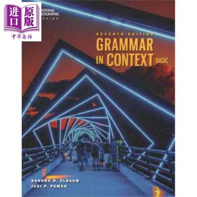 进口原版 *原版进口美国国家地理NGL Grammar in Context第七版 basic级 小学初中英语实用情境语法教材 带在线账号   Cengage Lea