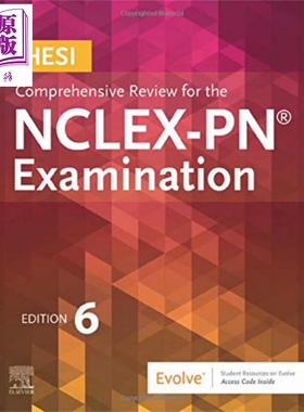 进口原版 *NCLEX-PN 考试 HESI 第6版 英文原版 HESI Comprehensive Review for the NCLEX-PN Examination HESI   Elsevier Medic