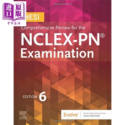 进口原版 *NCLEX-PN 考试 HESI 第6版 英文原版 HESI Comprehensive Review for the NCLEX-PN Examination HESI   Elsevier Medic