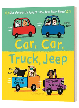 进口原版 汽车汽车卡车吉普车 英文原版 Car Car TrＵＣk Jeep 英文版 Katrina Charman 纯全英文版正版原著进口英语书籍