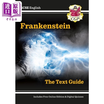进口原版 *英国原版CGP教辅 New GCSE English Text Guide Frankenstein 新版英语文学指南 科学怪人 包括在线版和   CGP Books
