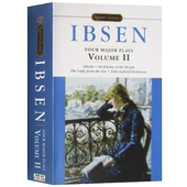 人民公敌 易卜生四大戏剧2 Four Plays 海上夫人 英文原版 Henrik 约翰·盖勃吕尔·博克曼 进口原版 Major 群鬼 Ibsen全英文