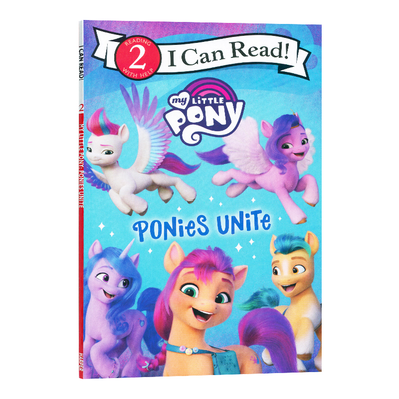 进口原版 英文原版绘本 My Little Pony: Ponies Unite 我的小马系列：小马联盟 I Can Read Level 2 分级阅读   HarperCollins