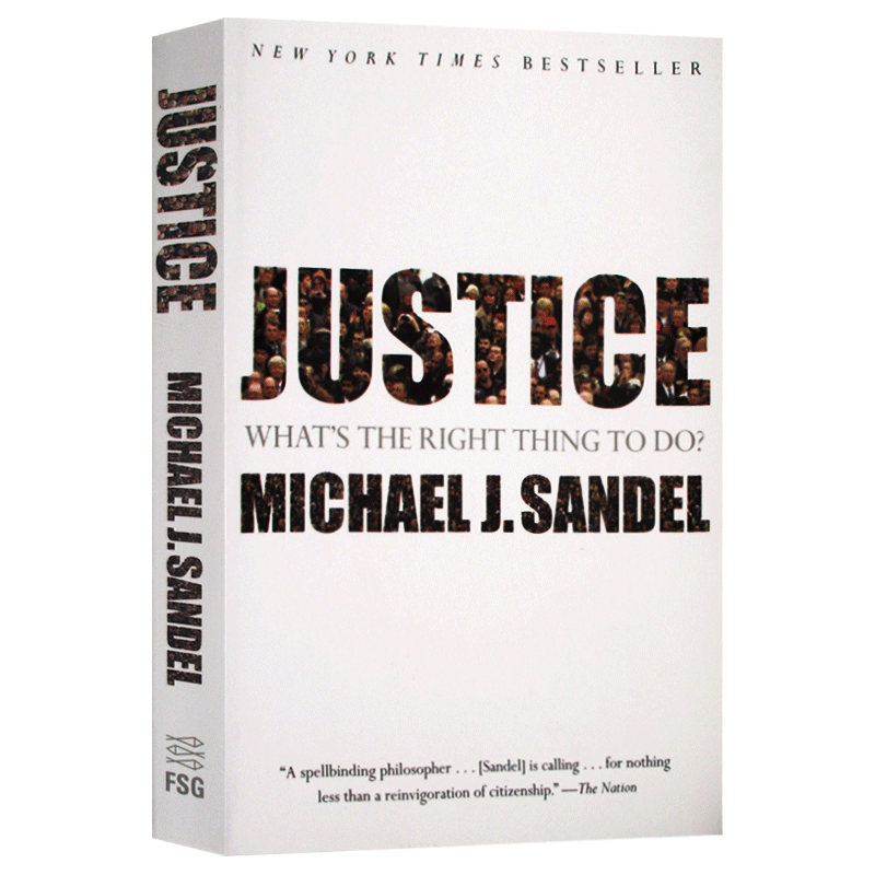 进口原版 公正 该如何做是好 英文原版Justice What's the Right Thing to Do做哪些事是正确迈克尔桑德尔公开课Michael Sandel