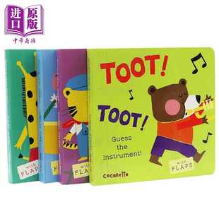 进口原版 *英文原版 What s that Noise 这是什么声音 折页纸版翻翻书4册 韵律纸板英文绘本 插画家Cocoretto 那是 Child’s Pla