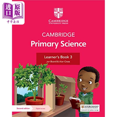 进口原版 *NEW Cambridge Primary Science Learner's Book 3 with Digital Access (1 Year) 剑桥小学科学学生书三   Cambridge