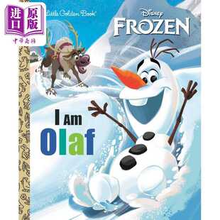 进口原版 *小金书 冰雪奇缘 我是奥拉夫 I Am Olaf Little Golden Book (Disney Frozen)英文原版 儿童绘本故事图画 Golden Book