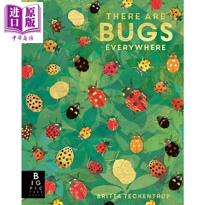 进口原版 *Britta Teckentrup There are Bugs Everywhere 四周的瓢虫 英文原版进口图书 非小说类儿童绘本 动物知   Templar Publ