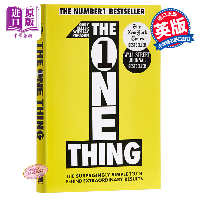 进口原版 [英文原版]The One Thing   聚焦张骨牌:卓越背后的超简单原则   John Murray Learning