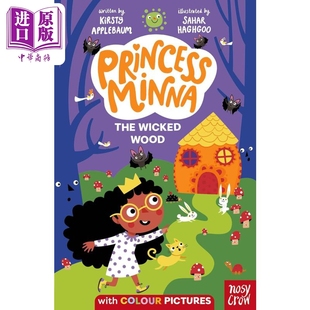 英文原版 Nosy 圖畫章節書 The 進口原版 Minna 兒童故事繪本 Wicked 米娜公主 姜餅墻 森林中 全 Crow 進口 Princess Wood