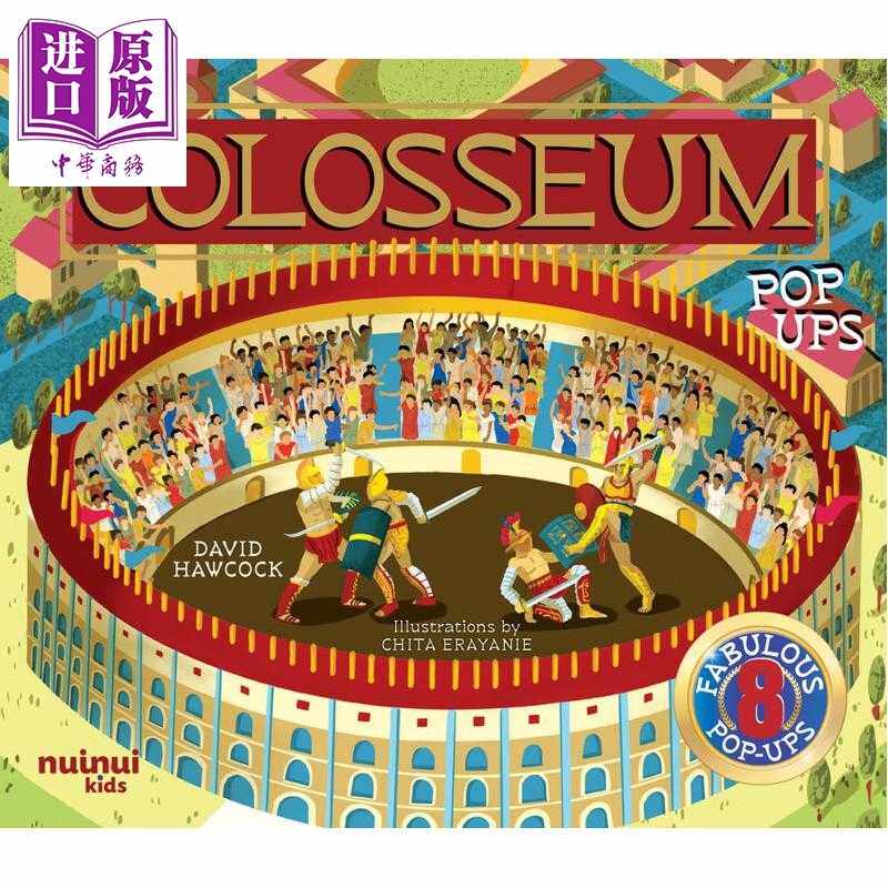 进口原版 *立体书 罗马斗兽场 Colosseum Pop-ups 英文原版 儿童立体绘本故事书 进口童书 精装 八个精彩的3D场景    NiuNiu