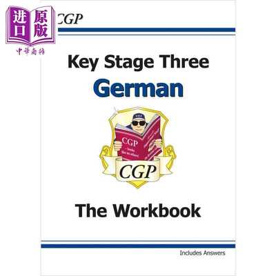 进口原版 *英国CGP KS3 German Workbook with Answers  CGP CGP Books
