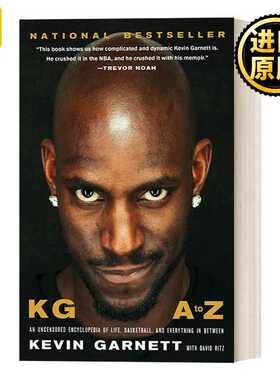 进口原版 英文原版 KG: A to Z  凯文 加内特自传 英文版 Kevin Garnett 进口英语原版书籍   Simon