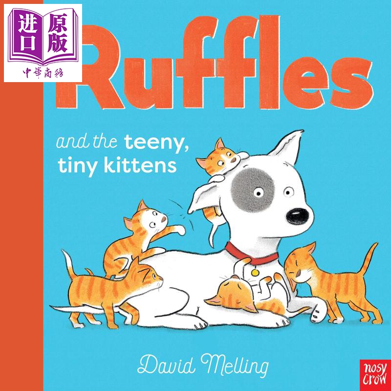 进口原版 *David Melling Ruffles and the Teeny Tiny Kittens 莱弗和小猫咪 睡前故事图画书 亲子哄睡绘本 英文原   Nosy Crow