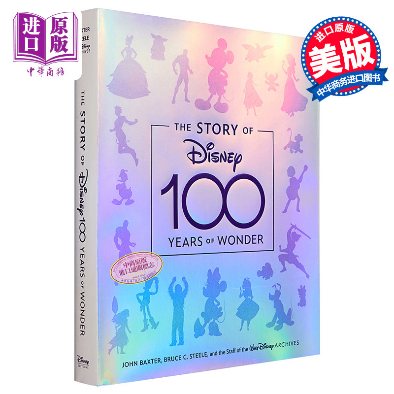 进口原版 *迪士尼100周年纪念画册 The Story of Disney: 100 Years of Wonder 进口艺术 迪士尼的故事:100年的奇遇   Disney Pres