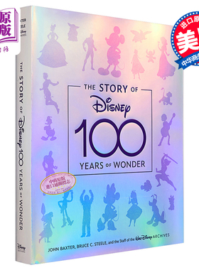进口原版 *迪士尼100周年纪念画册 The Story of Disney: 100 Years of Wonder 进口艺术 迪士尼的故事:100年的奇遇   Disney Pres