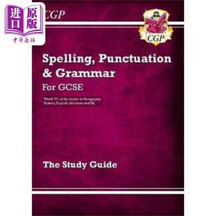 Punctuation GCSE 标点和语法：GCSE Coordinatio 进口原版 Grammar 1年级 for and Grade Spelling 拼写 英国CGP原版