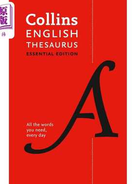 进口原版 *Collins Essential English Hardback Thesaurus (2nd edition)柯林斯基本英语同义词典  英文原版 Colli   Harper Coll