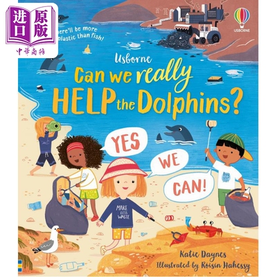 进口原版 *Can we really help the dolphins? 我们如何帮助海豚？ 英文原版 进口图书 精装儿童绘本 自然故事图画   Usborne Publ