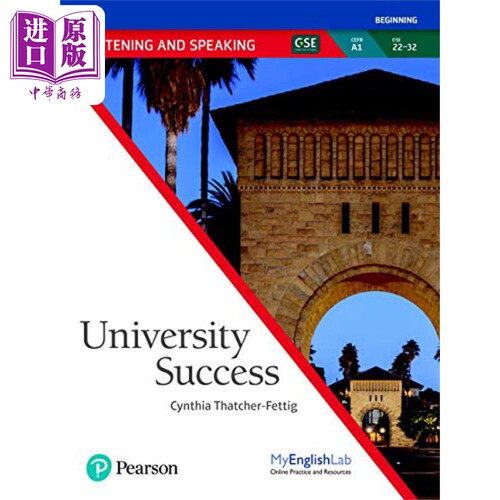 进口原版 *University SＵＣcess AE Listening Speaking A1 MyEnglishLab 大学成功美语听力口语A1学生书 英文原版