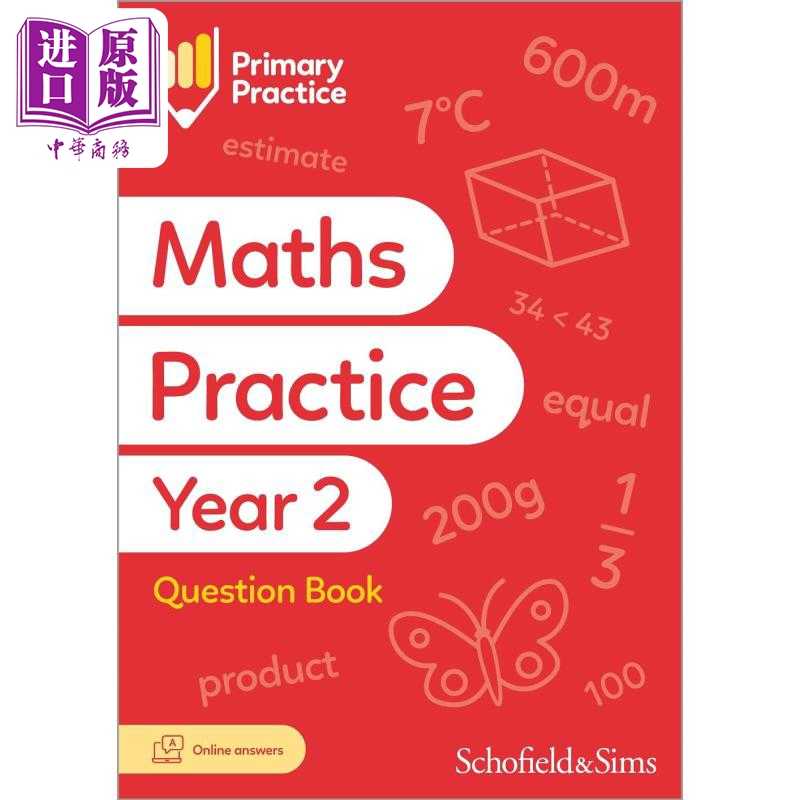 进口原版 *英国S&S教辅 Primary Practice Maths Book Year 2 (Available May 2023) 小学数学练习册二年级 附电子   Schofield an