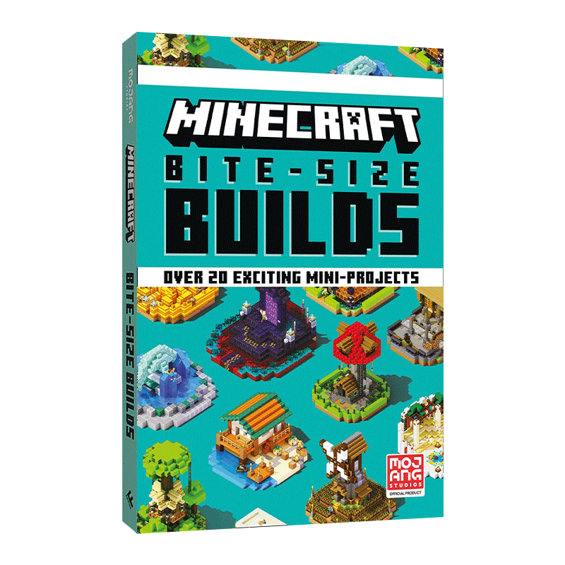 进口原版 Minecraft Bite-Size Builds 我的世界 20个迷你建筑 官方指南 精装 英文版 进口英语原版书籍 英文原版   Farshore