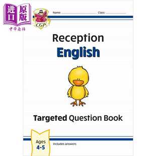 进口原版 Reception New Question English Book幼儿园英语目标题集练习册 Targeted 进口 Coordinatio 幼儿英语教辅参 英文原版