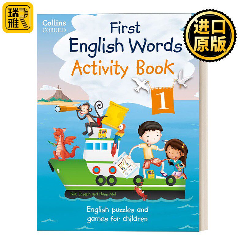 进口原版 柯林斯第一英语单词 活动手册1 英文原版 Collins First English Words - Activity Book 1 Age 3-7 英文版 进口英语