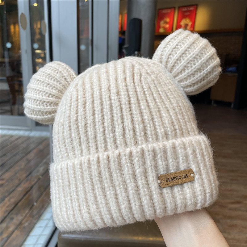 休闲毛线帽可爱针织百搭秋冬
