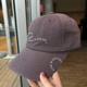 韩系刺绣字母棒球帽女2025新款 软顶宽檐显脸小鸭舌帽男 休闲时尚