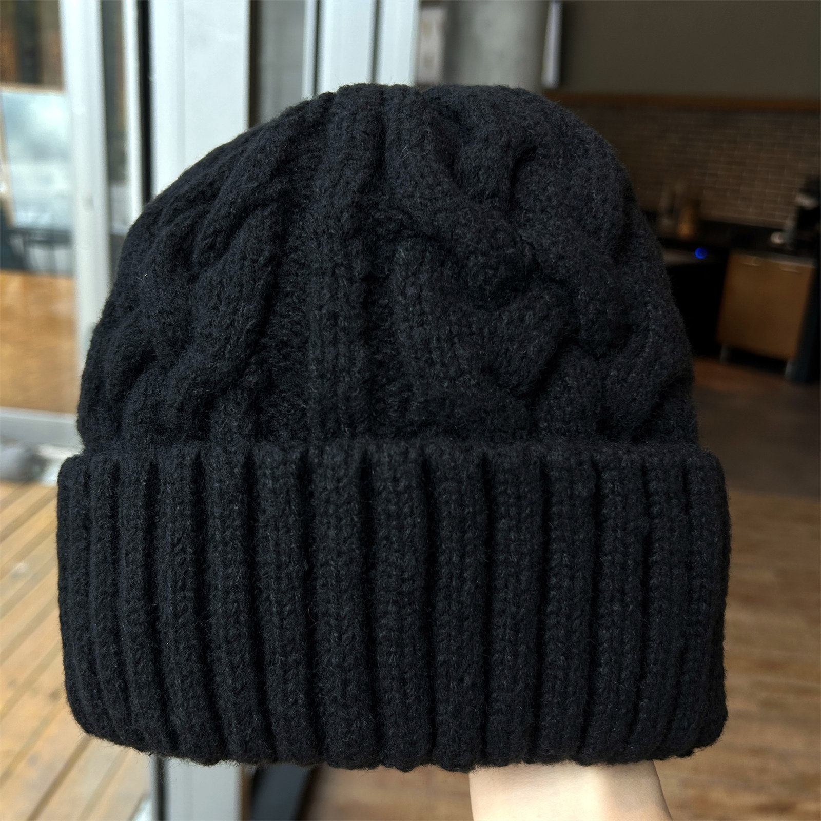 2025新款麻花针织帽子女秋冬情侣百搭大头围防寒保暖包头毛线帽