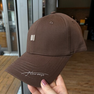 帽子女秋季 鸭舌帽男简约刺绣运动太阳帽潮牌遮阳棒球帽显脸小 新款