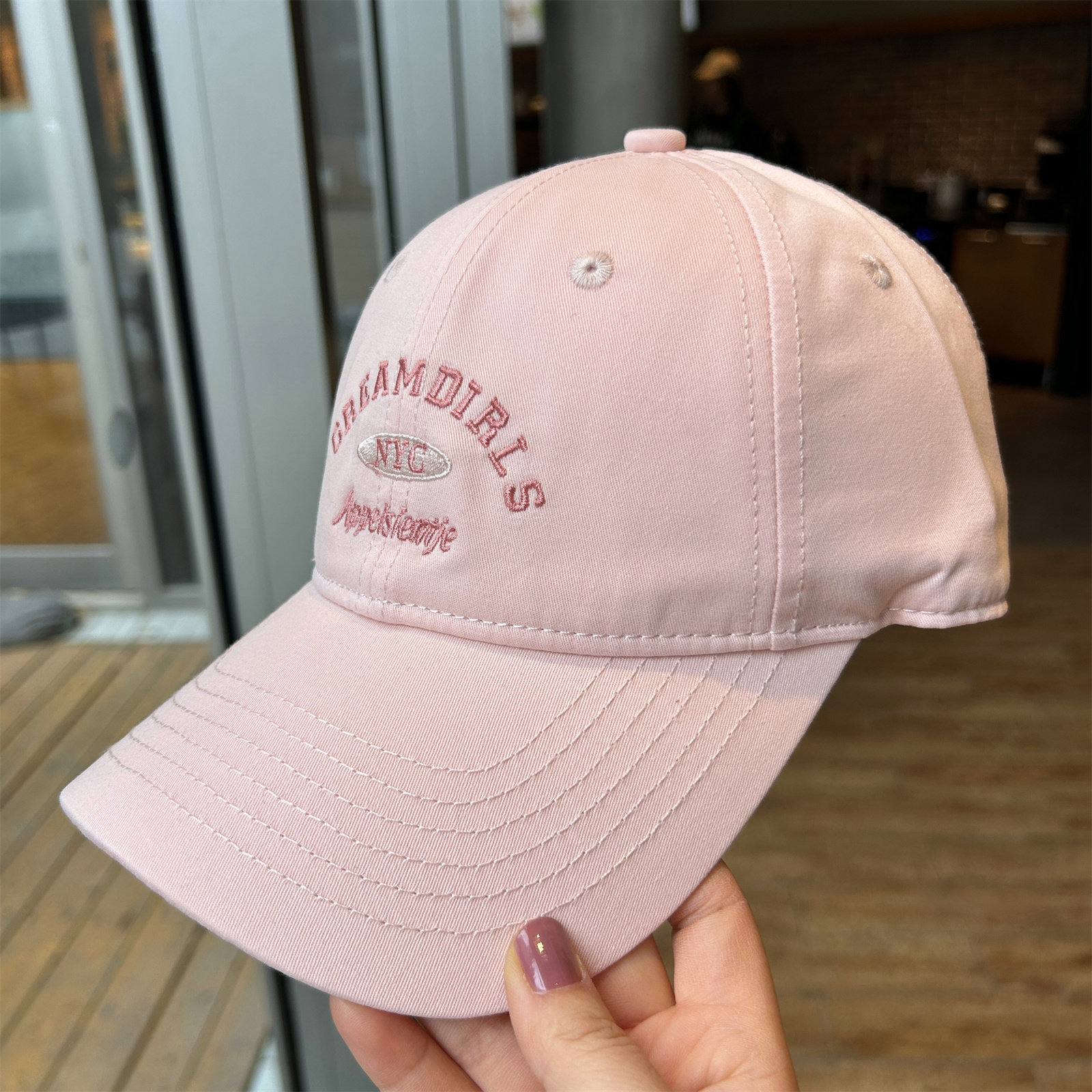 韩版字母刺绣棒球帽男女四季款休闲遮阳鸭舌帽百搭时尚遮阳帽潮