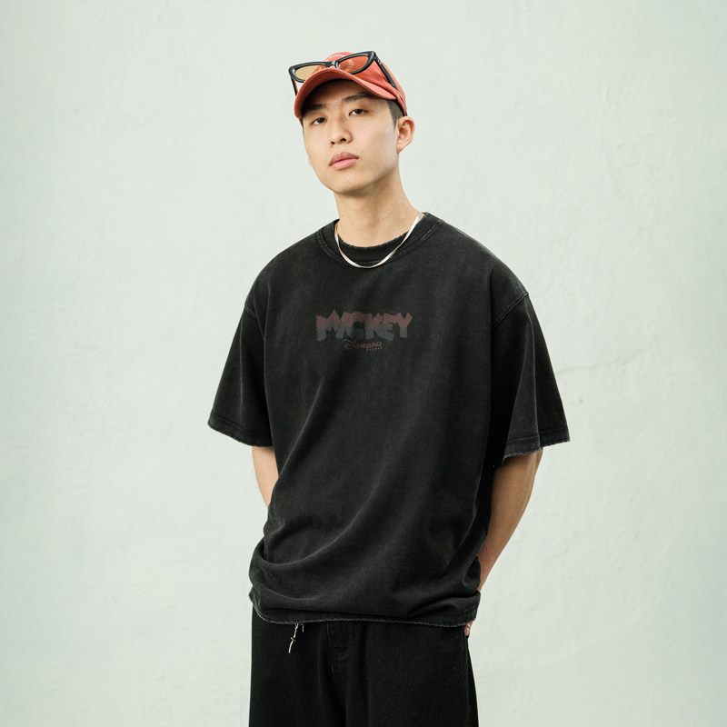 JUPSTUDIO310g重磅印花短袖T恤男