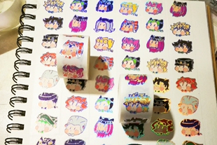 jojo的奇妙冒险同人纸胶带贴纸可撕乔西承花仗露茶布茸米徐伦手帐