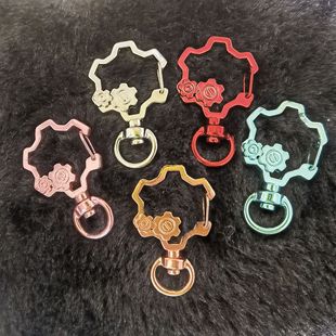 草有的是齿轮异形钥匙扣原创创意金属挂件手工diy饰品配件电镀彩