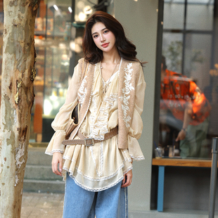 AZure复古G扣腰封古着感腰包百搭铆钉腰带通勤流苏腰封古着感秋新