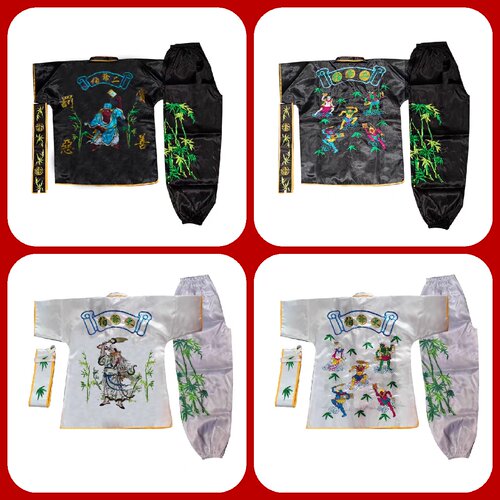 新款热卖大二爷伯七爷八爷衣服金钱伯袍大爷跳神袍短袖二爷乩童袍