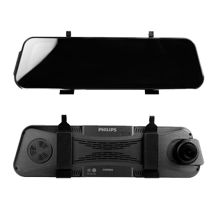 飞利浦行车记录仪CVR1500高清前后双录流媒体星光夜视加强后视镜