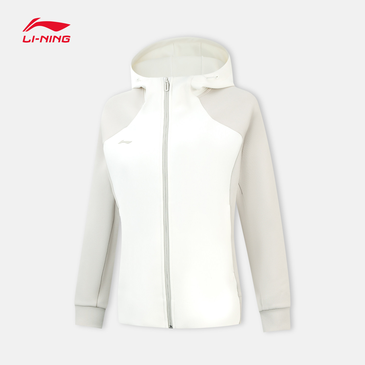 李宁连帽女开衫连帽卫衣运动服