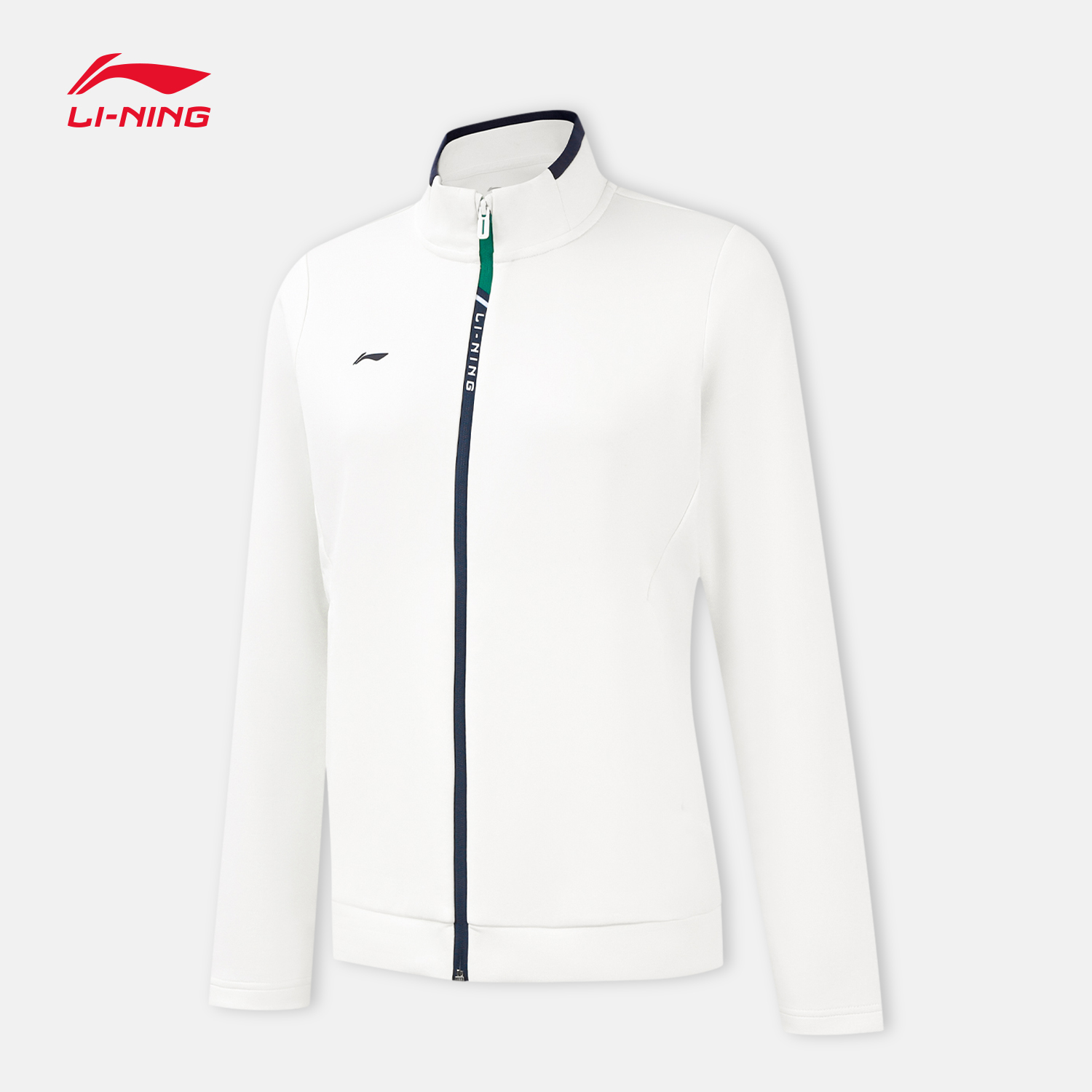 李宁立领女开衫无帽卫衣运动服