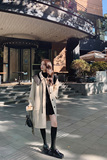 红色双面羊绒大衣女2024年新款韩版秋冬季高端中长款全羊毛呢外套，女装毛呢外套，浙宝129
